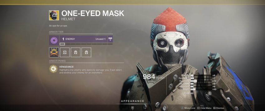 One-Eyed Mask