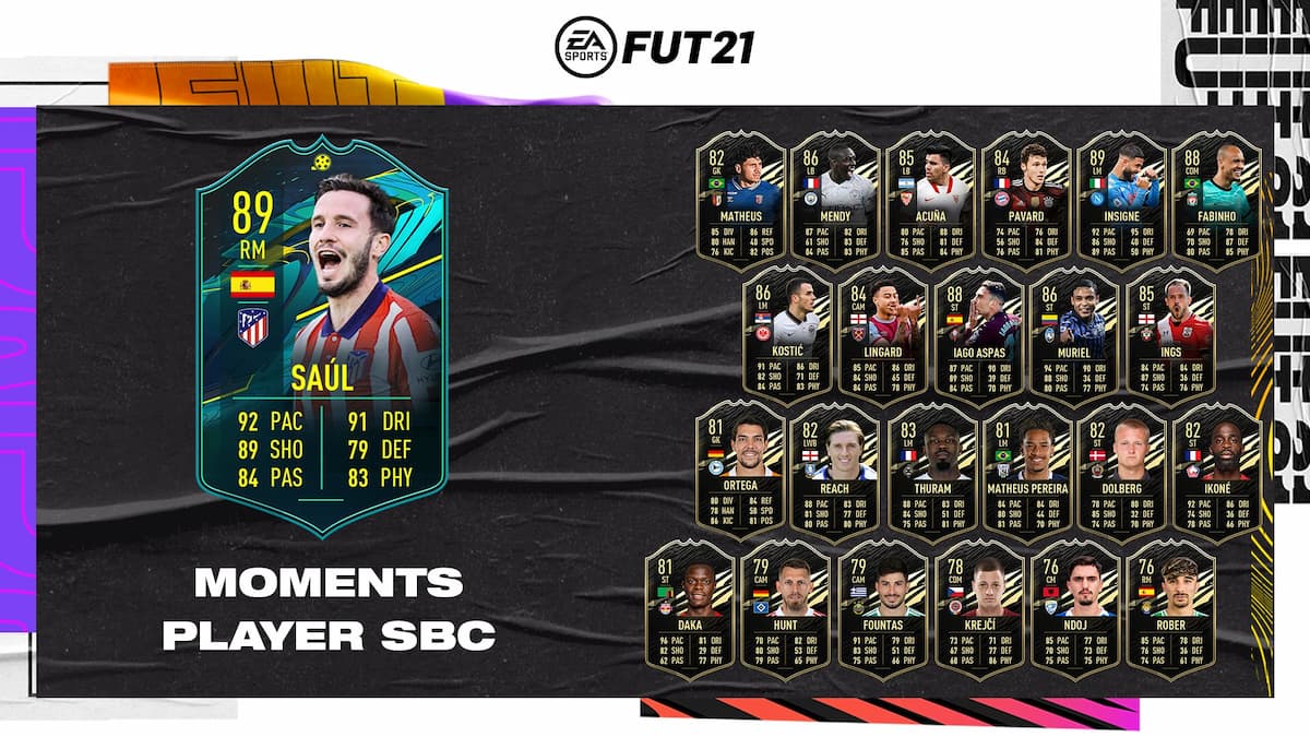 Fifa 21 How To Complete Moments Saul Niguez Sbc Requirements And