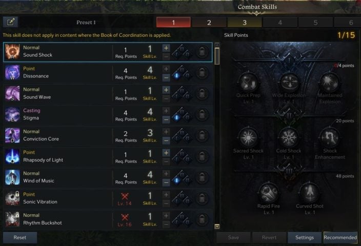 How To Respec Skill Points In Lost Ark Gamepur   Combat Skills 704x480 