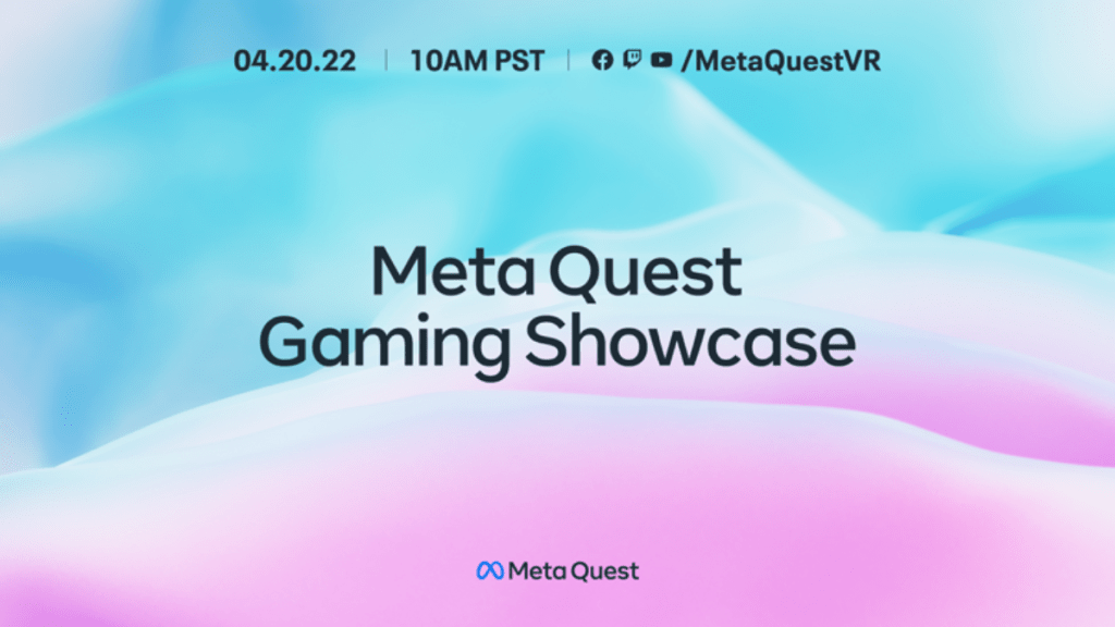 Meta Quest Gaming Showcase announced for April 20, highlighting new VR