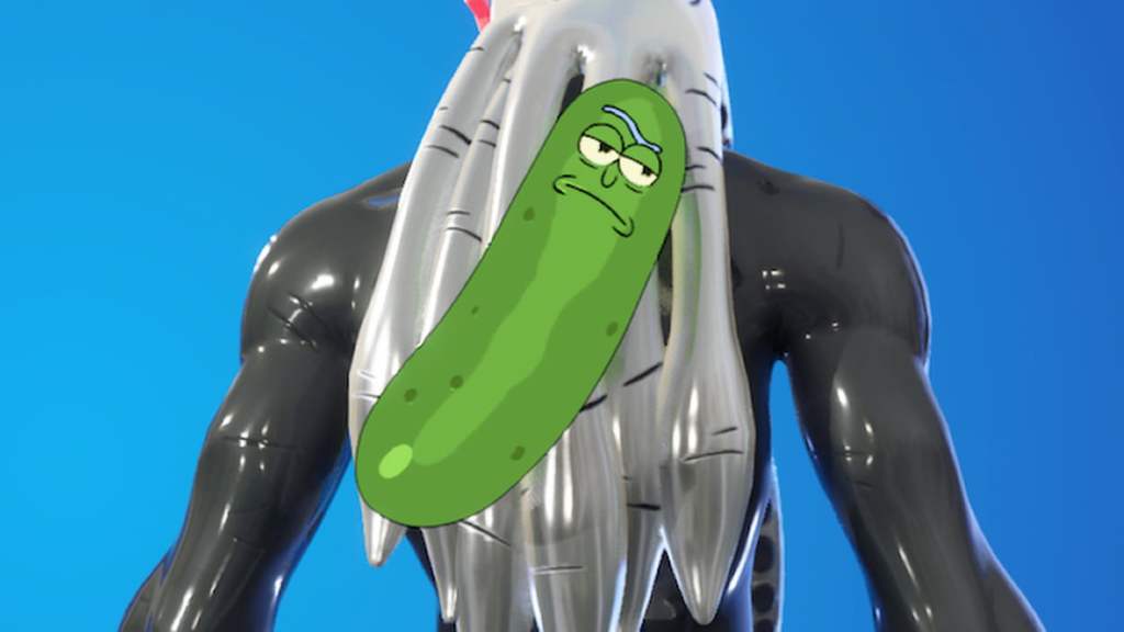 How to get the Pickle Rick Back Bling in Fortnite Gamepur