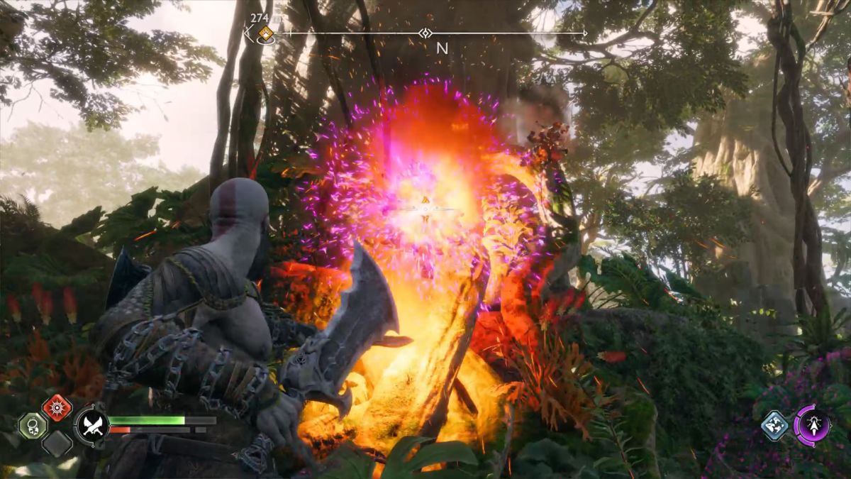 God of War Ragnarok: Cómo matar plantas en Vanaheim