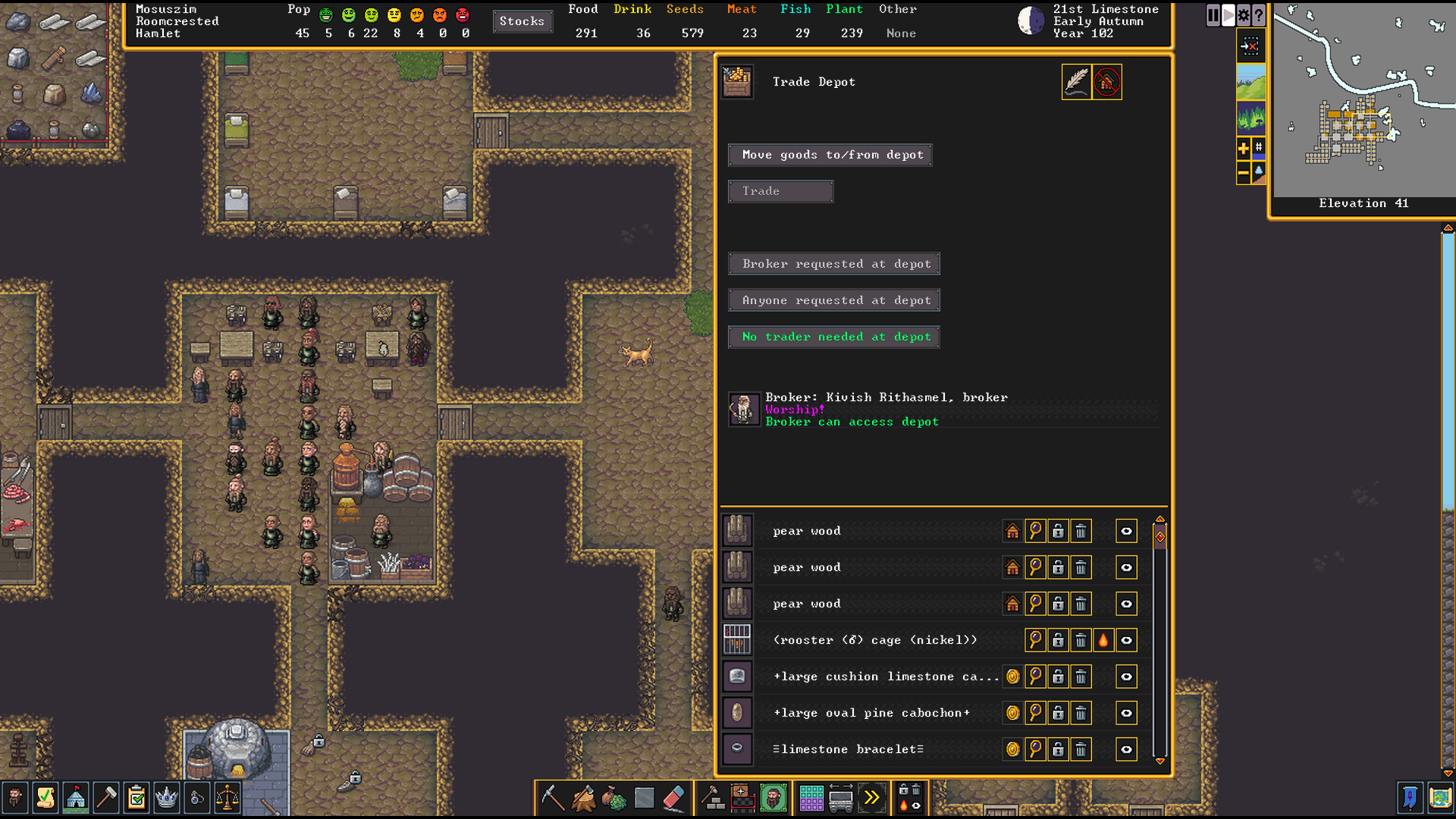 dwarf fortress trading deselect everything