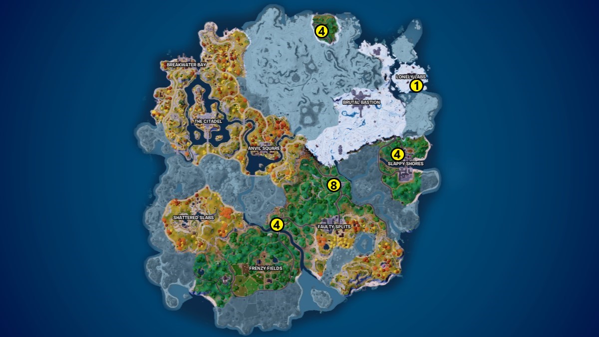 Карта фортнайт 4