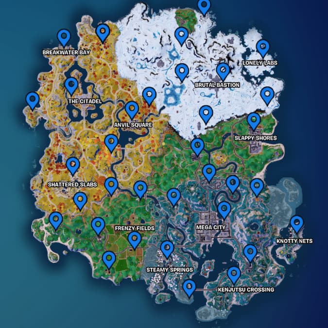 All Reboot Van locations in Fortnite Chapter 4 Season 2 - Gamepur