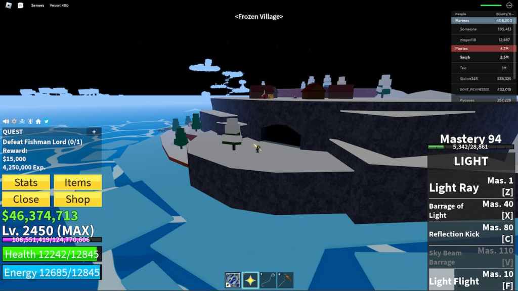 How to go to the SECOND SEA NEW WORLD in Blox Fruits! (Roblox