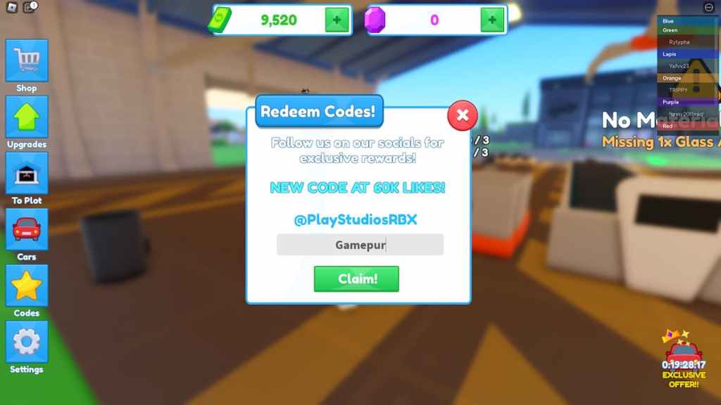 Codici Roblox Car Factory Tycoon (settembre 2023) Gamingdeputy Italy