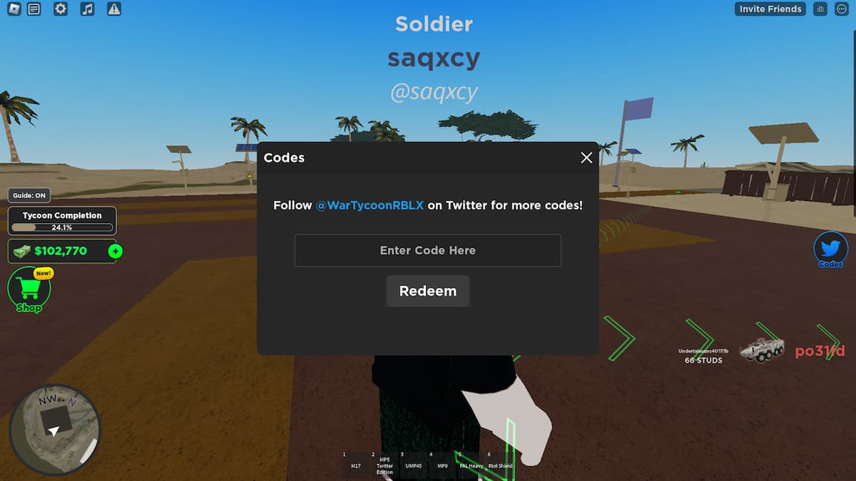 Codes For War Tycoon 2024 Dode Nadean   How To Redeem Codes In Roblox War Tycoon 