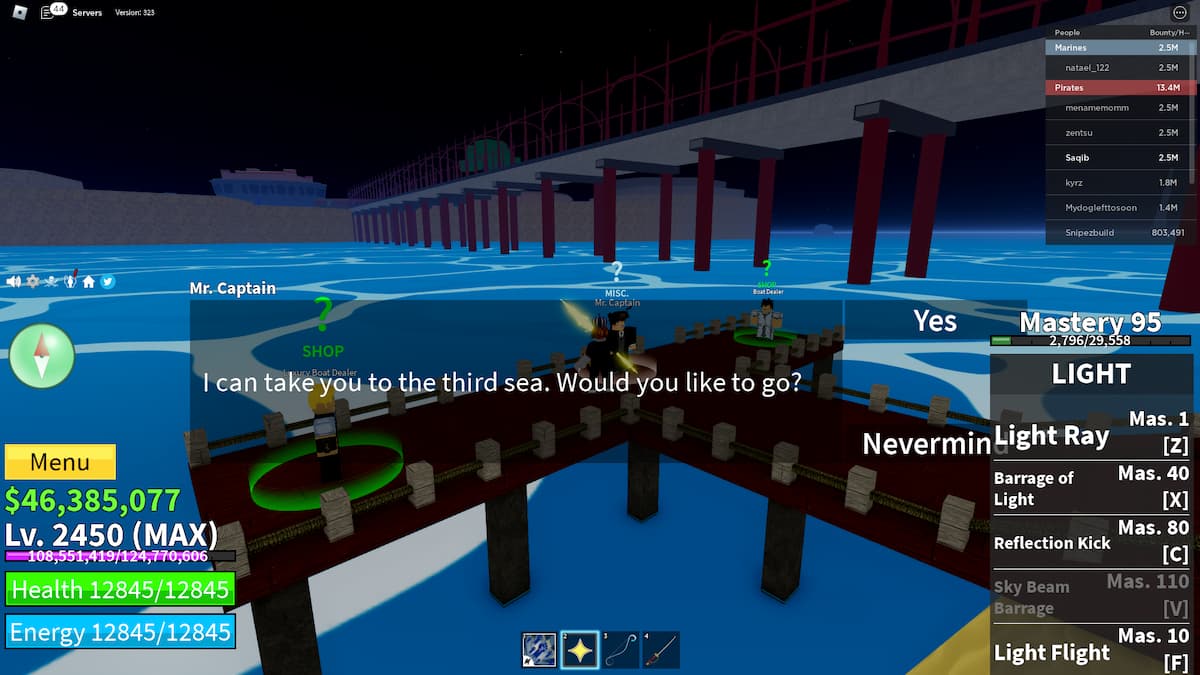 How to get to the 3rd Sea in Blox Fruits Gamepur