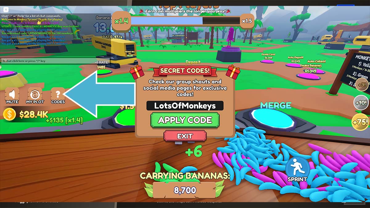 Roblox Monkey Tycoon Codes Gamepur