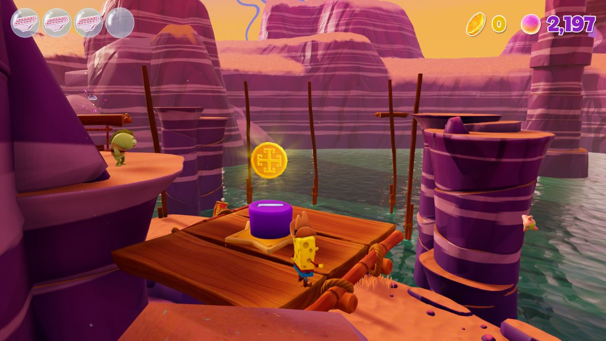 All Wild West Jellyfish Fields Gold Doubloon locations in SpongeBob ...