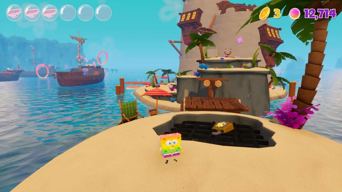 All Pirate Goo Lagoon Gold Doubloon locations in SpongeBob SquarePants ...