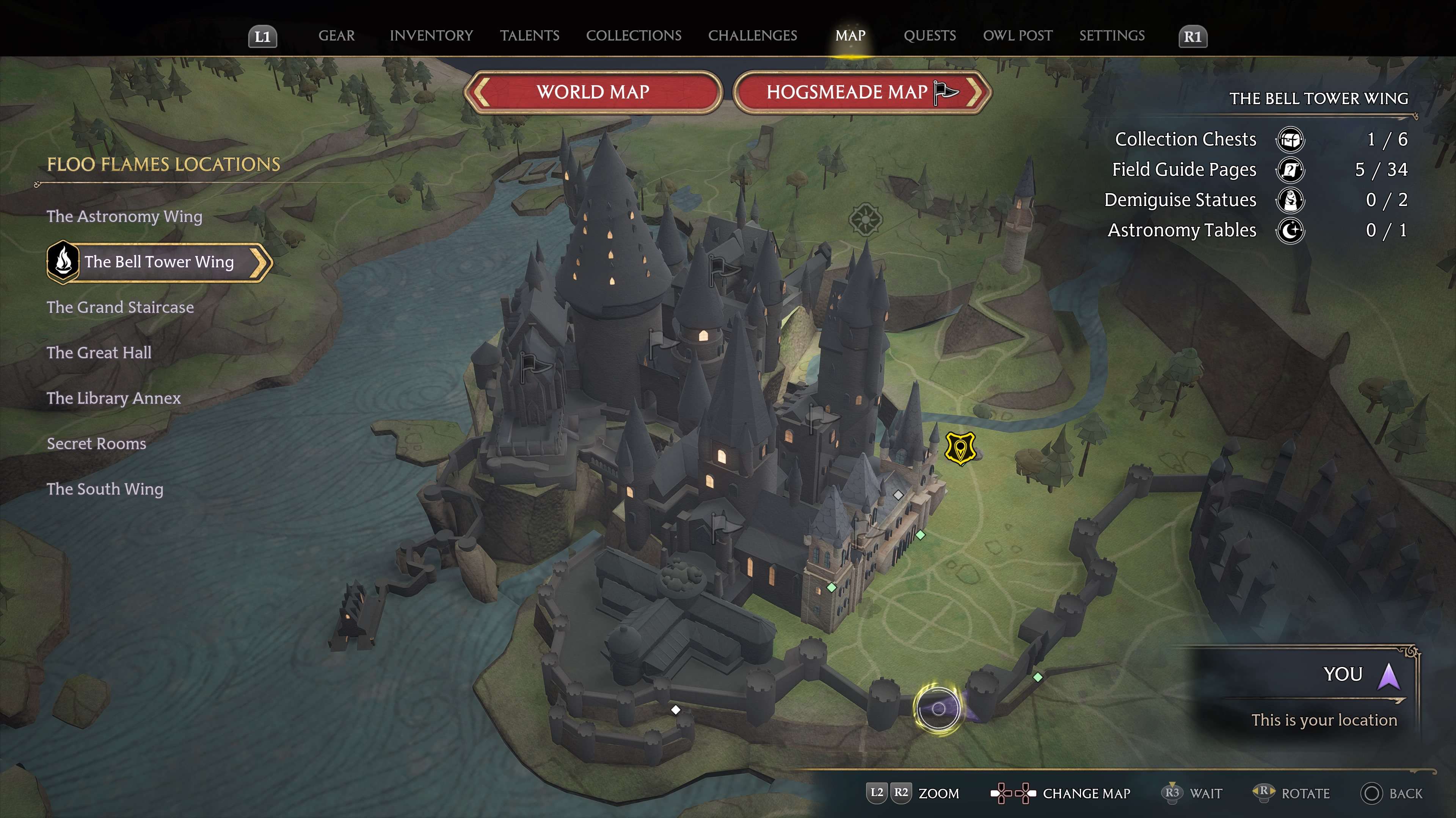 All Demiguise Statue Locations In Hogwarts In Hogwarts Legacy Gamepur   Castle Wall Demiguise Statue In Hogwarts Legacy 