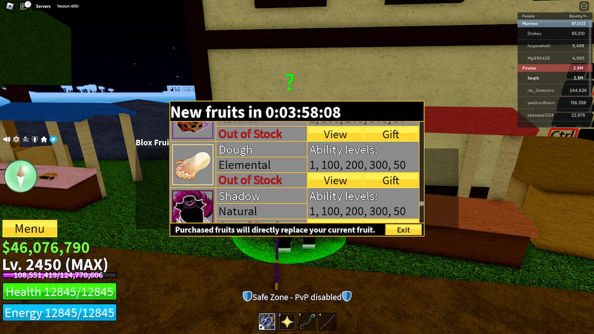 Blox Fruits How To Obtain Dough Fruit Use It And Awakening Cost   Dough Fruit In Blox Fruits 