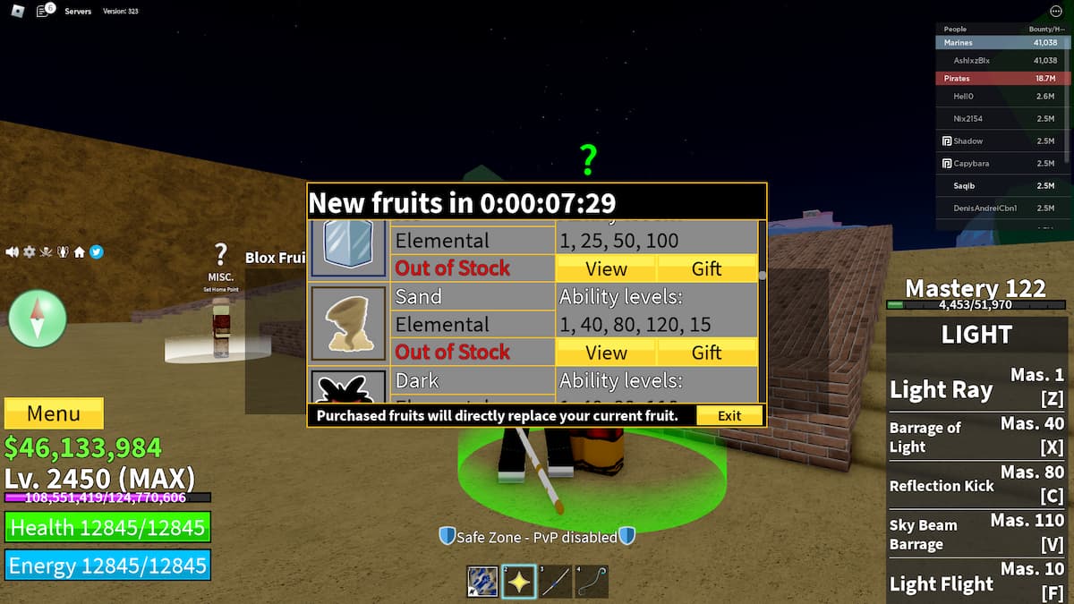 Blox Fruits Sand Fruit Guide Is It Good How To Obtain And Awakening   Sand Fruit In Blox Fruits 