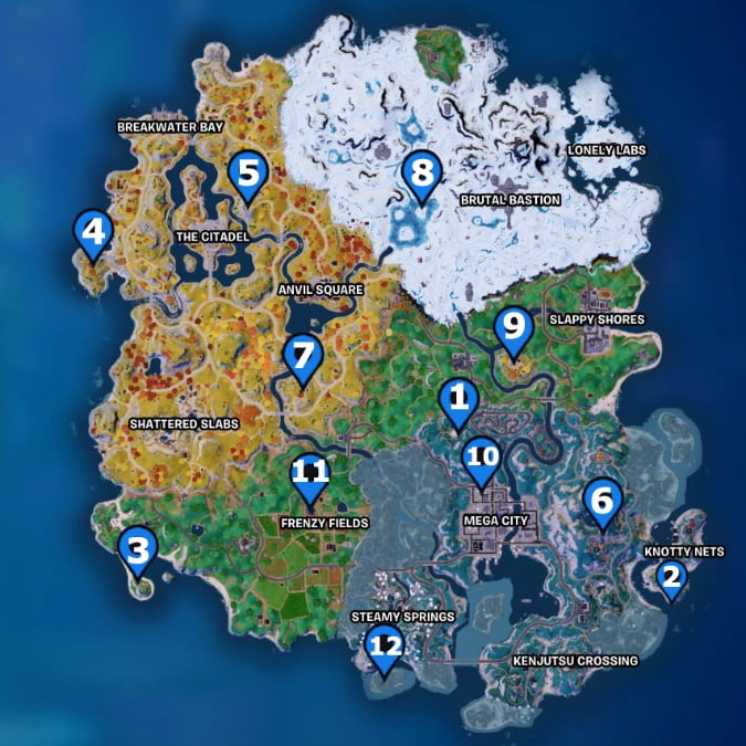 All NPC and character locations in Fortnite Chapter 4 Season 2 - Gamepur