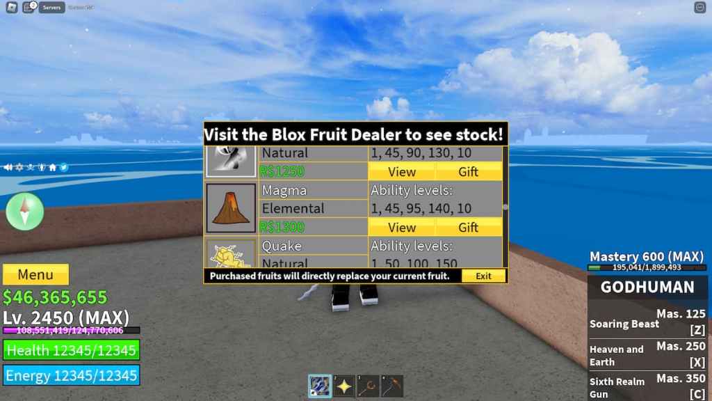 any offers (ignore magma and barrier) : bloxfruits