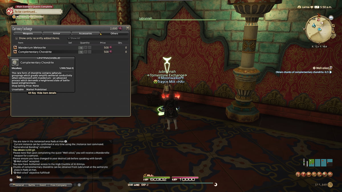 How to get Complementary Chondrite Chunks in Final Fantasy XIV – Game News