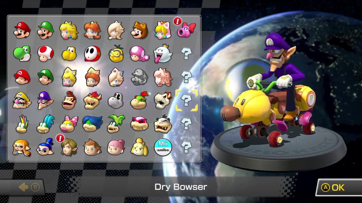 Mario Kart 8 Deluxes New Character Select Screen Hints At More Booster Pass Racers Gamepur 1803