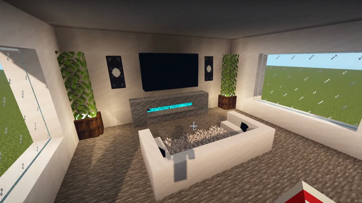 minecraft living room vanilla