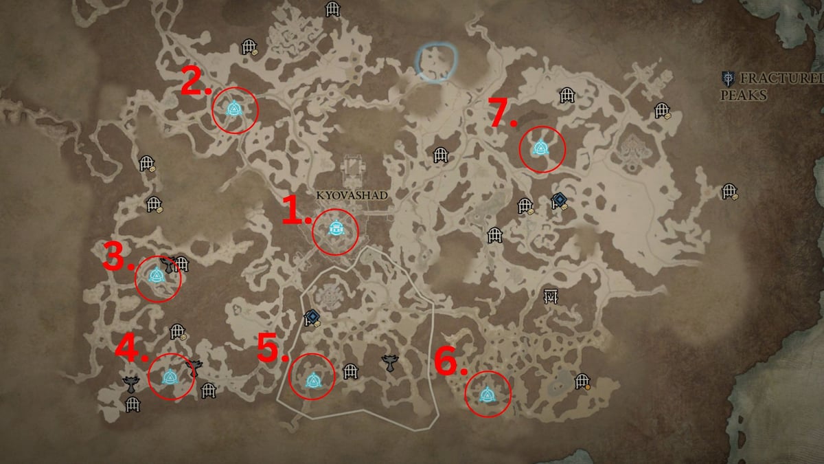 Diablo 4 - All Waypoint Locations - Gamepur