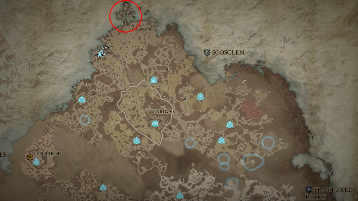 Diablo 4 - All Stronghold Locations - Gamepur