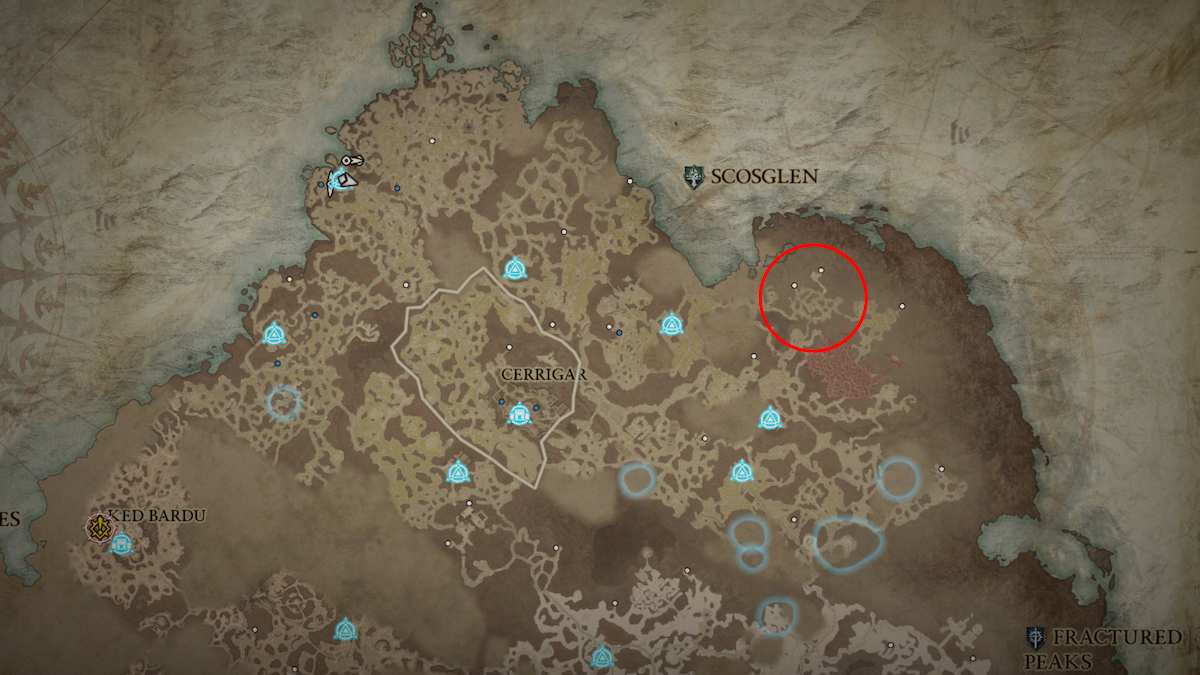 Diablo 4 - All Stronghold Locations - Gamepur