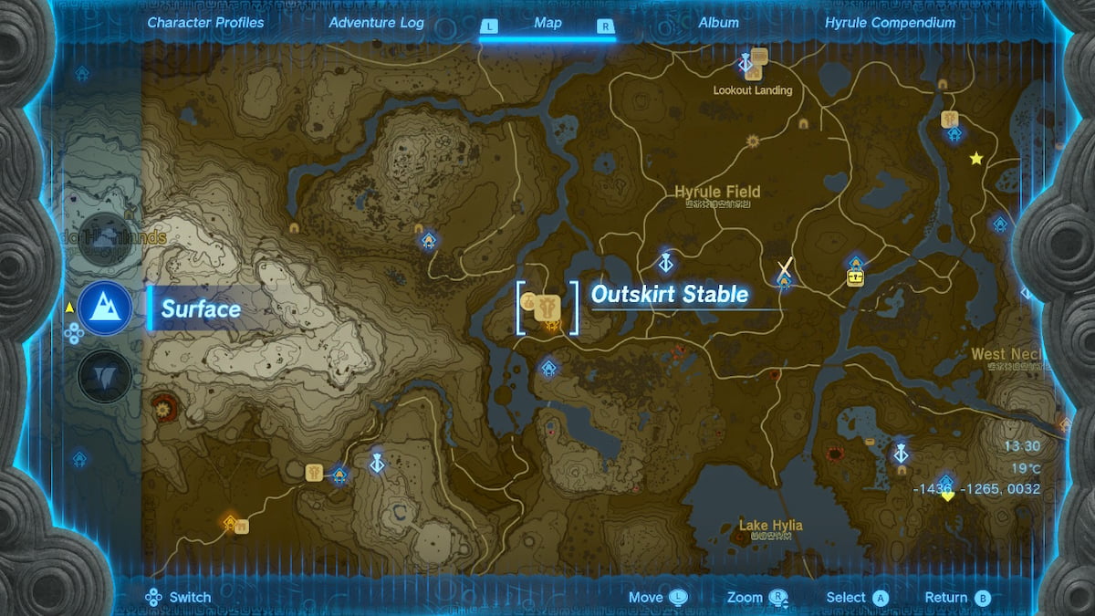 Tears of the Kingdom - All Stable Locations & Coordinates in TotK