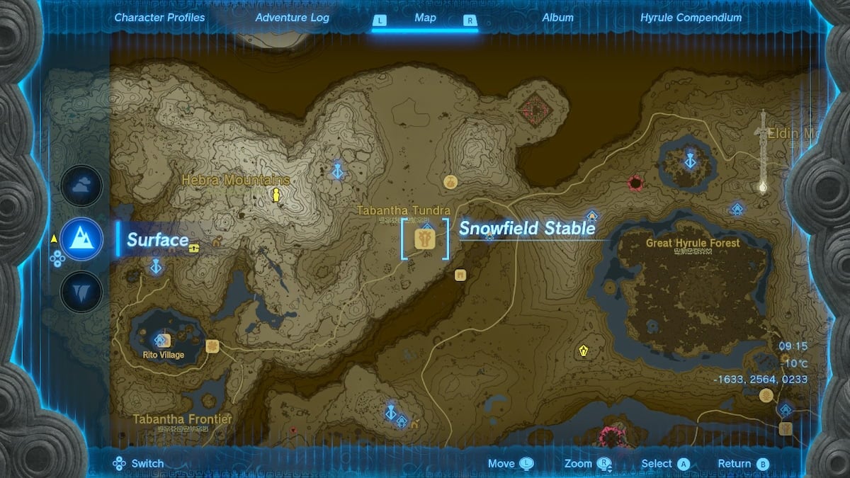 Tears of the Kingdom - How to Find Snowfield Stable in TotK