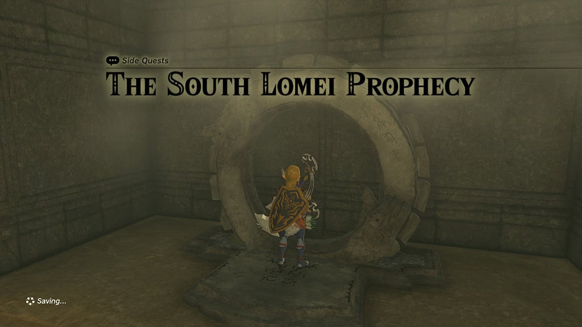 Tears Of The Kingdom How To Complete The South Lomei Prophecy Side   Tears Of The Kingdom South Lomei Labyrinth Quest Start 