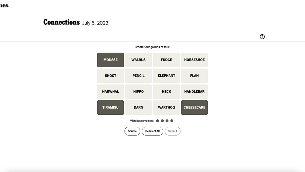 Connections Answers Today 2025 Puzzle Deny