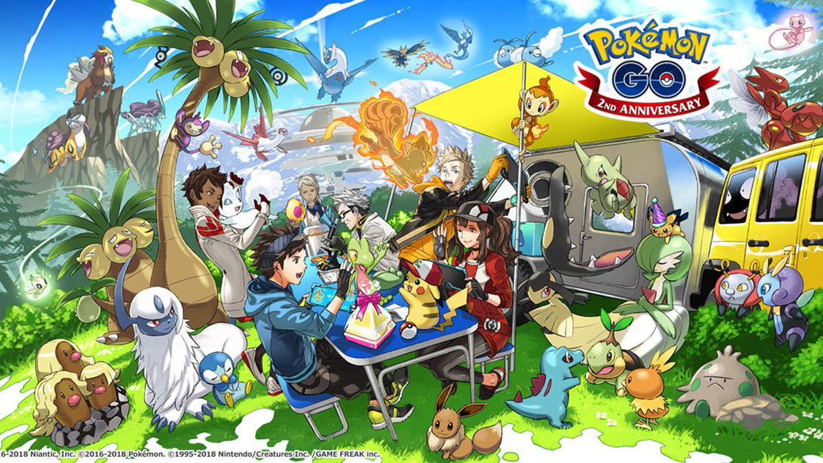 pokemon go anniversary artwork