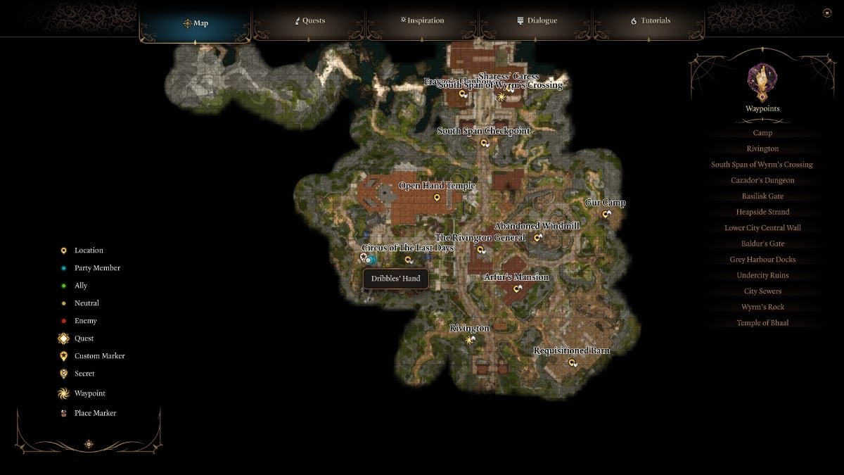 Baldur S Gate 3 BG3 NexusMoD RU   Baldurs Gate 3 Dribbles The Clown Body Part Location 7 