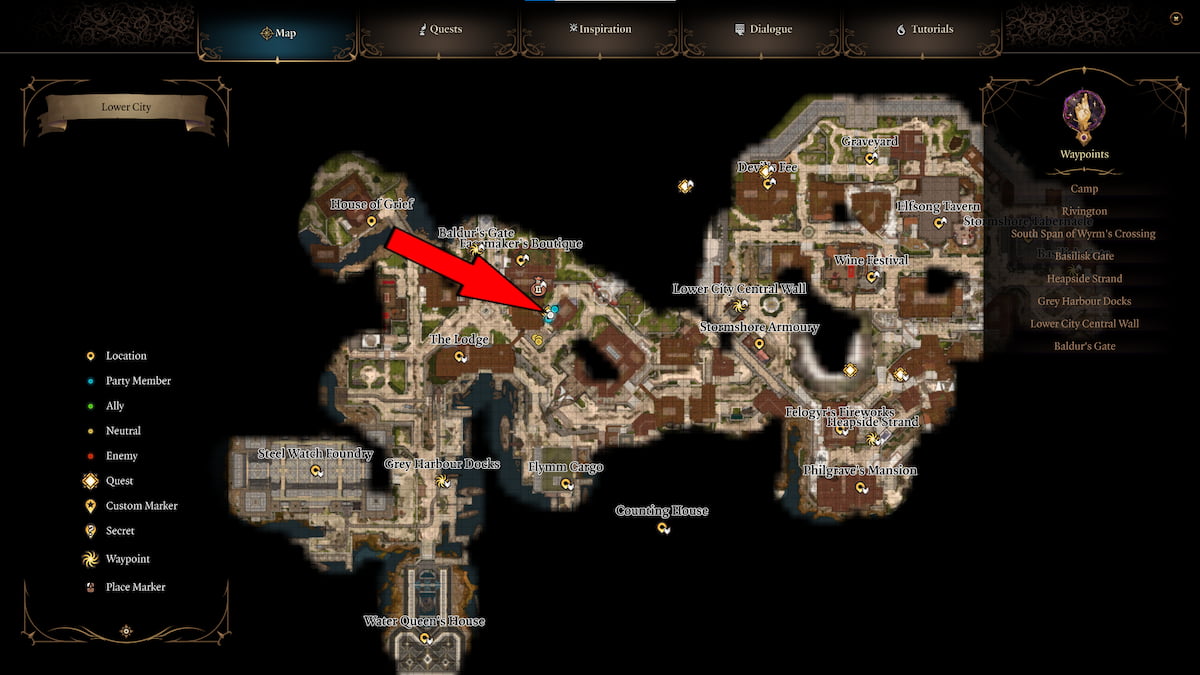 Baldur s gate 3 карта