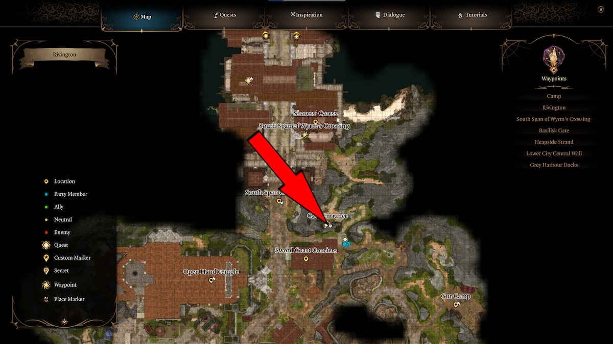 Baldur S Gate 3 Wie Man Avenge The Ironhands In BG3 Abschlie T   Gnomes Cave Entrance In Baldurs Gate 3 