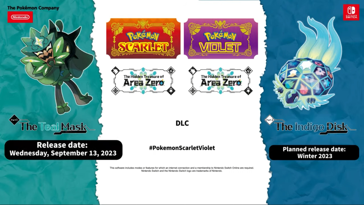 Pokemon Scarlet & Violet The Teal Mask DLC Release Date Announced Gamepur