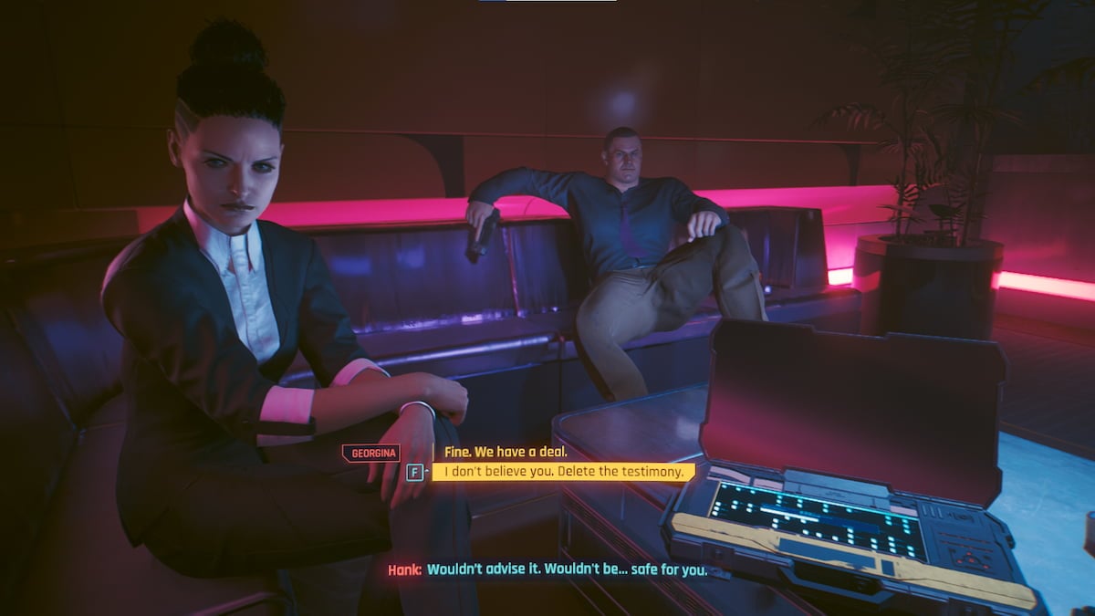 Cyberpunk 2077 Heaviest of Hearts: Should You Make a Deal with Georgina ...