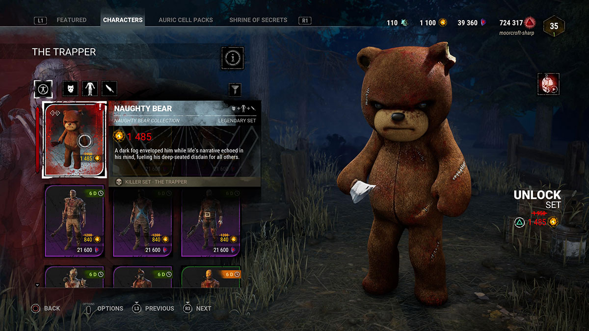 How To Get The Naughty Bear Trapper Skin In Dead By Daylight 