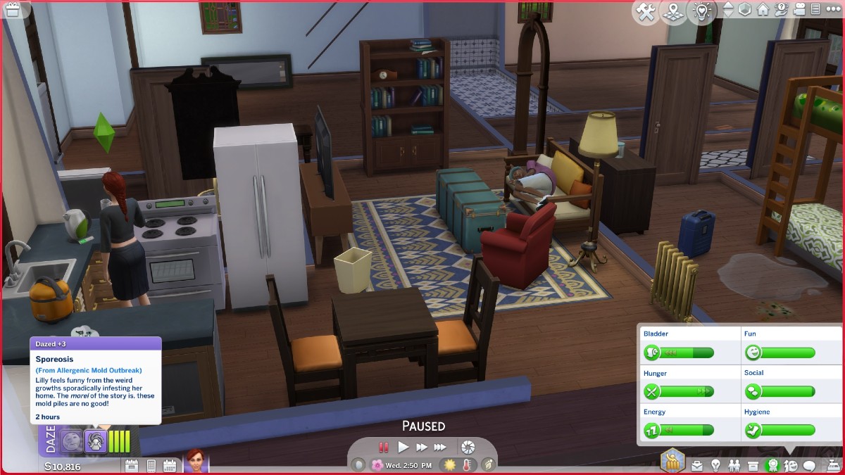 Sims 4 For Rent Mold Guide: Mold Types, Mold Lot Challenge, And Death ...