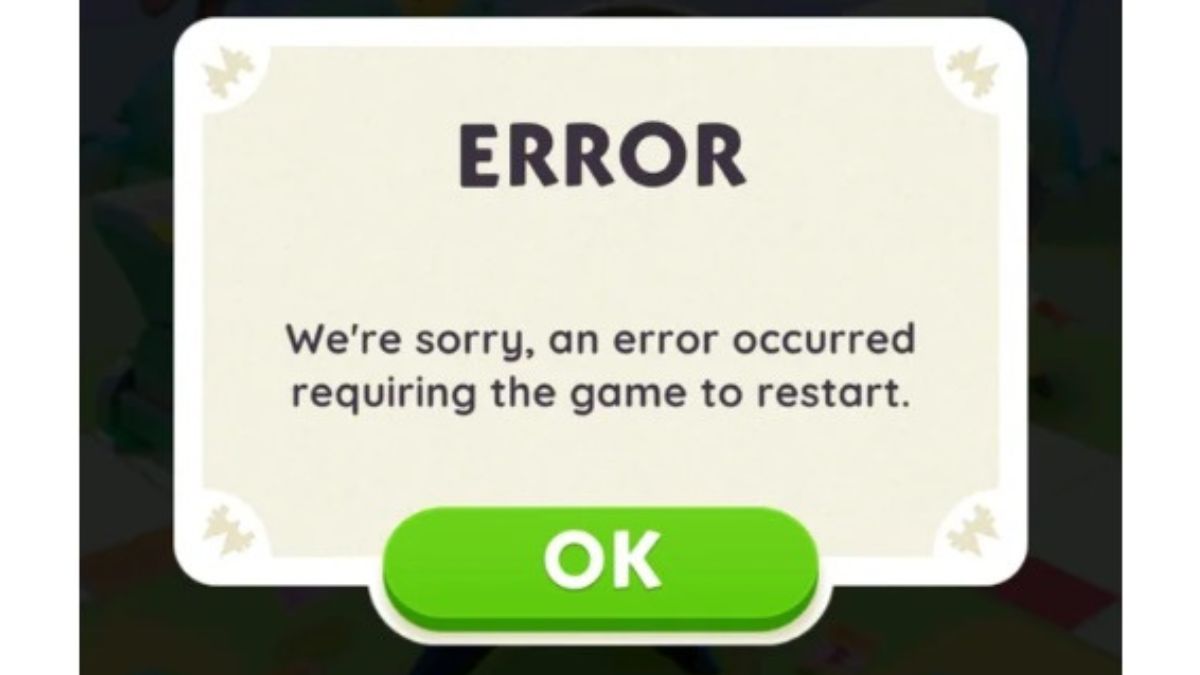 Sorry error occurs