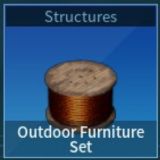 Palworld Outdoor Furniture Set