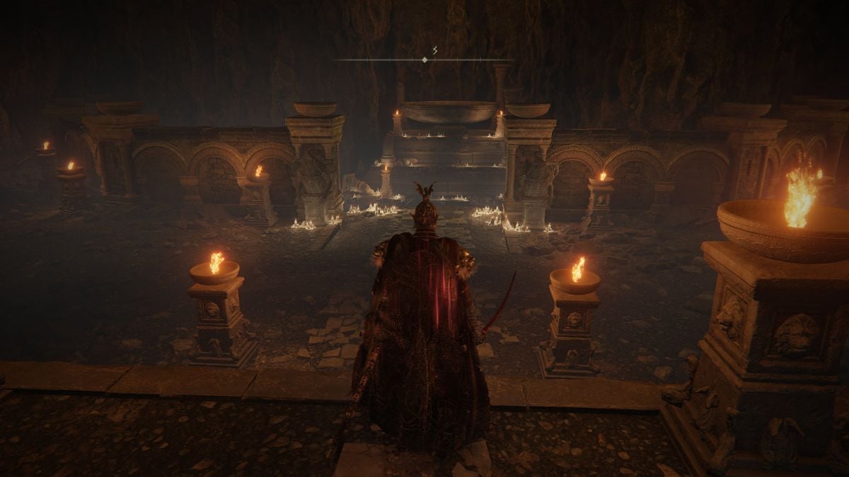Vous rencontrerez un autel et une fosse devant lui vers la fin du donjon Dragon Pit. 