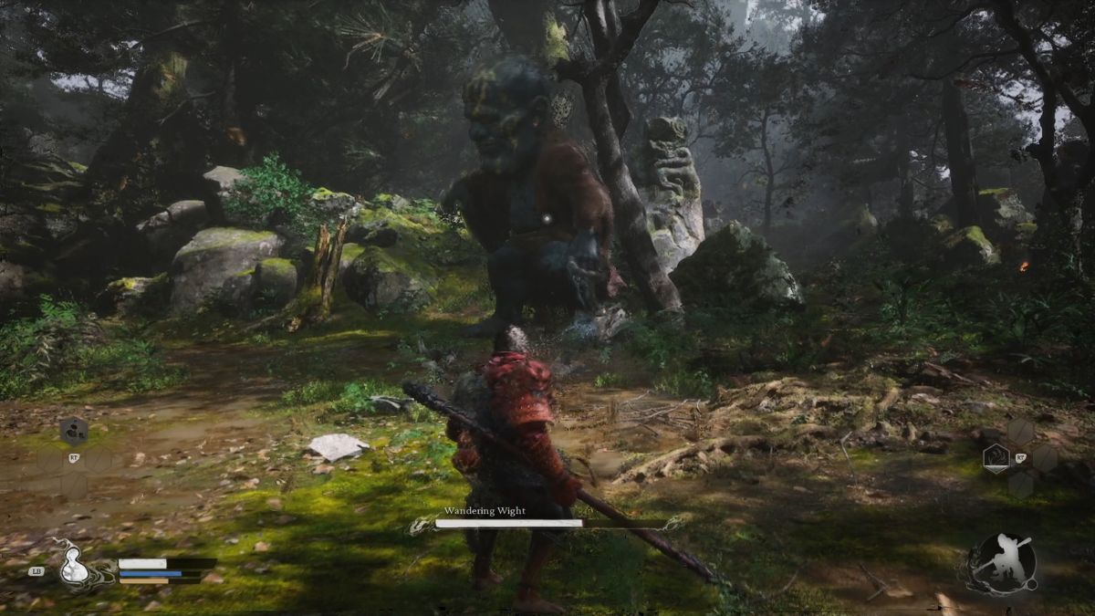 wandering wight boss fight to get the spirit - Black Myth Wukong