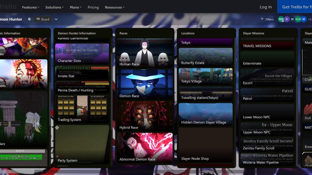 Demon Hunter Trello Link And Discord Server (August 2024)