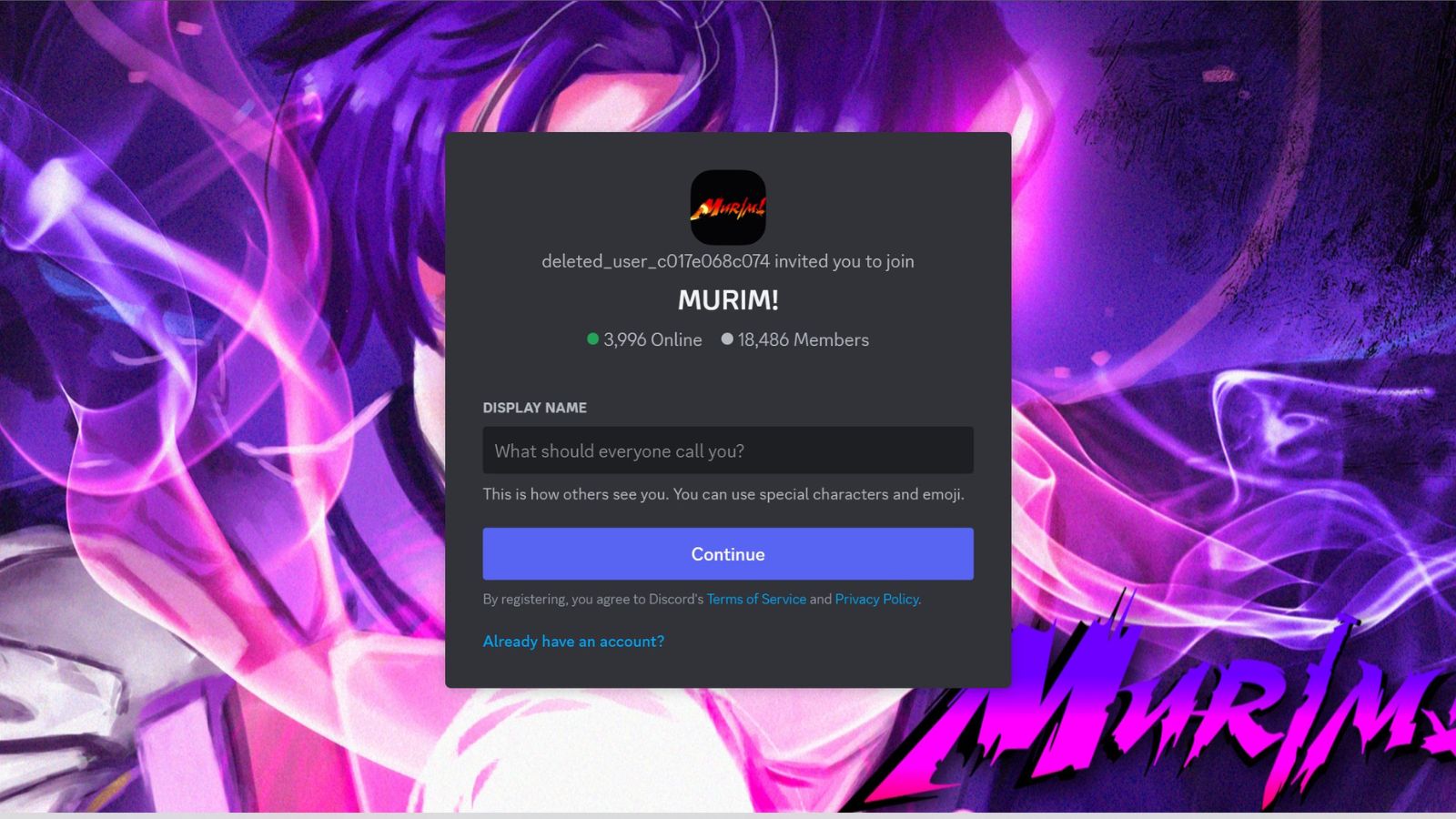 Murim Cultivation Discord Server