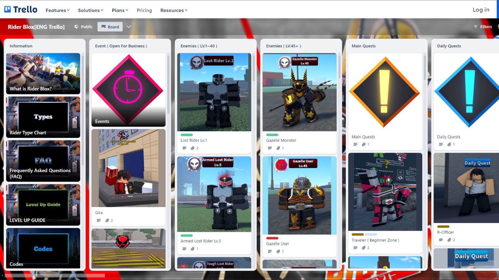 Rider Blox Trello Link And Discord Server (August 2024)