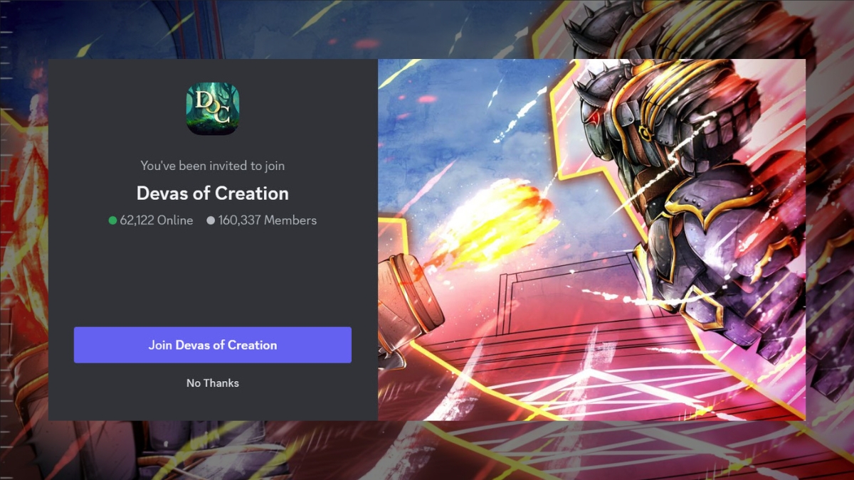 Devas of Creation Trello Link и сервер Discord (сентябрь 2024 г.)