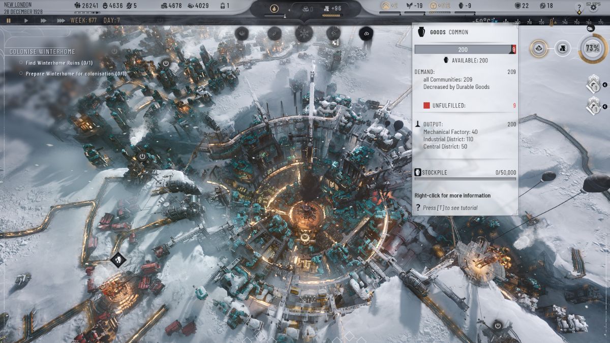 Frostpunk 2: Cómo conseguir más productos