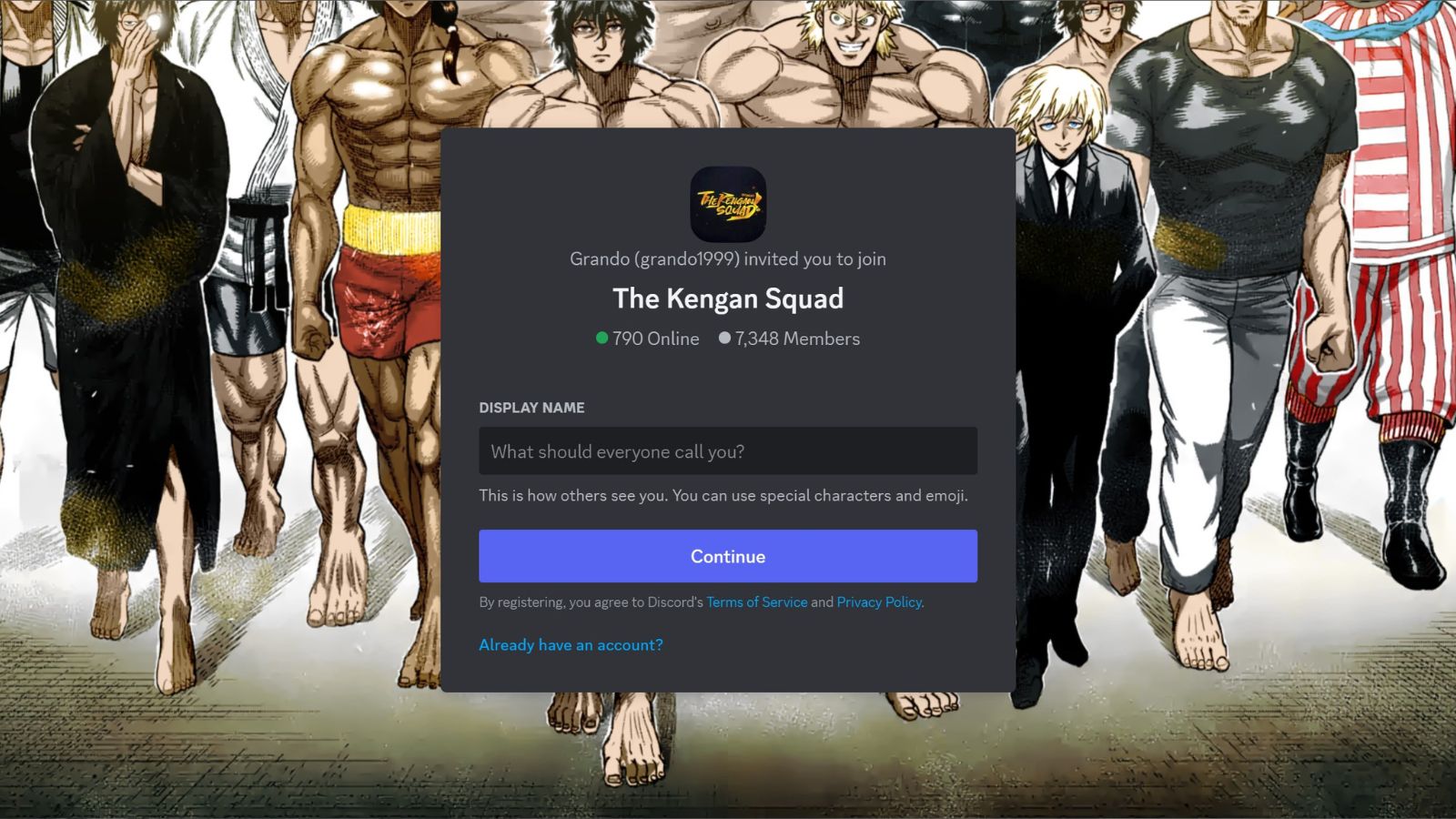 Kengan Trello Link y servidor Discord (septiembre de 2024)