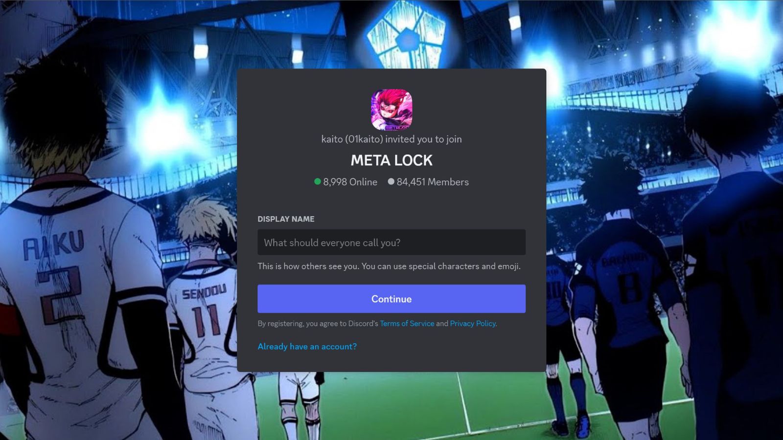 Enlace Meta Lock Trello y servidor Discord